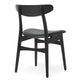 Carl Hansen CH30P Dining Chair in Oak Black Lacquer — packshot, detail