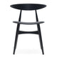 Carl Hansen CH33P Dining Chair in Oak Black Lacquer — packshot, detail