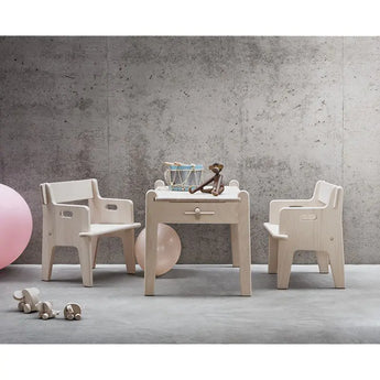 Carl Hansen Wooden Peters Child's Play Table & x2 Chairs Bundle