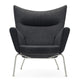 Carl Hansen CH445 Wing Chair in Fiord 191 — packshot, detail