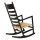Carl Hansen CH45 Rocking Chair in Oak Black Lacquer — packshot, detail
