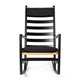 Carl Hansen CU CH45 Rocking Chair Cushions in Hallingdal 180 — studio, with CH45 Rocking Chair in Oak Black, Natural Paper Cord