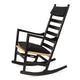 Carl Hansen CU CH45 Rocking Chair Cushions in Hallingdal 180 — studio, with CH45 Rocking Chair in Oak Black, Natural Paper Cord