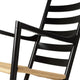 Carl Hansen CH45 Rocking Chair in Oak Black Lacquer — packshot, detail