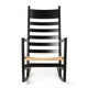 Carl Hansen CH45 Rocking Chair in Oak Black Lacquer — packshot, detail