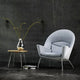 Carl Hansen CH415 Coffee Table — lifestyle, with CH468 lounge chair