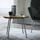 Carl Hansen CH415 Coffee Table — lifestyle, with CH468 lounge chair