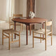 Carl Hansen CH53 Low Stool in Oak Oil — lifestyle, with CH337 dining table