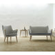 Carl Hansen CH72 Sofa — lifestyle, with CH71 Lounge Chair