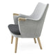 Carl Hansen CH71 Lounge Chair in Oak Soap — packshot, detail