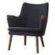 Carl Hansen CH71 Lounge Chair in Walnut Oil, Canvas — packshot