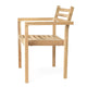 Carl Hansen AH502 Outdoor Dining Chair with Armrests in teak — packshot