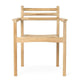 Carl Hansen AH502 Outdoor Dining Chair with Armrests in teak — packshot, detail
