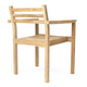 Carl Hansen AH502 Outdoor Dining Chair with Armrests in teak — packshot, detail