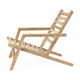 Carl Hansen AH603 Outdoor Deck Chair in teak — packshot