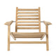 Carl Hansen AH603 Outdoor Deck Chair in teak — packshot