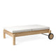 Carl Hansen AH604 Outdoor Sun Lounger in teak — packshot, with cushions