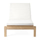 Carl Hansen AH604 Outdoor Sun Lounger in teak — packshot, with cushions