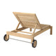 Carl Hansen AH604 Outdoor Sun Lounger in teak — packshot, detail