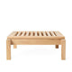 Carl Hansen AH604F Outdoor Lounger Footstool in teak — packshot, detail
