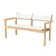 Carl Hansen AH701 Outdoor Lounge Sofa in teak — packshot, with cushions