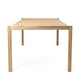 Carl Hansen AH901 Outdoor Dining Table in teak — packshot, detail