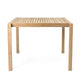 Carl Hansen AH902 Outdoor Dining Table Square in teak — packshot