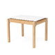 Carl Hansen AH911 Outdoor Side Table or Stool in teak — packshot, with cushion