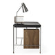 Carl Hansen AJ52 Society Table by Arne Jacobsen — walnut writing desk with leather top, view 3