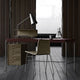 Carl Hansen AJ52 Society Table by Arne Jacobsen — walnut writing desk with leather top, view 5