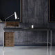 Carl Hansen AJ52 Society Table by Arne Jacobsen — walnut writing desk with leather top, view 4