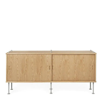 Carl Hansen BM0253 Shelving System Configuration 5 in Oak Oil with Grey frame