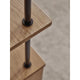 Carl Hansen BM0253 Shelving System — Oak Oil Black frame detail