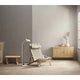 Carl Hansen BM0488S Table Bench Short in Oak Oil — lifestyle, with Carl Hansen FK10 Plico Chair
