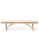 Carl Hansen BM1871 Outdoor Bench in Teak with Cushion — packshot