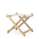 Carl Hansen BM5768 Outdoor Footstool in Teak, Papyrus — packshot
