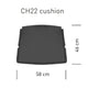 Carl Hansen CU CH22 Lounge Chair Cushion — dimensions