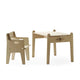 Carl Hansen CH410 Peter's Chair in Beech — studio, with CH411 Peter's Table