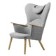 Carl Hansen CH78 Mama Bear Neck Pillow in Hallingdal 130 — studio, detail