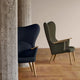 Carl Hansen CH78 Mama Bear Lounge Chair — lifestyle, living room