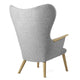 Carl Hansen CH78 Mama Bear Lounge Chair in Oak Oil, Hallingdal 130 — packshot, detail