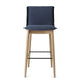 Carl Hansen E006 Embrace Bar Stool in Oak Oil, Black Steel — packshot