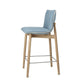 Carl Hansen E007 Embrace Counter Stool in Oak Oil, Stainless Steel — packshot, detail