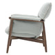 Carl Hansen E015 Embrace Lounge Chair in Walnut Oil, fabric — packshot, detail
