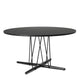 Carl Hansen E020 Embrace Dining Table in Oak Black, black laminate — packshot