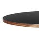 Carl Hansen E020 Embrace Dining Table in Walnut, black — packshot, detail