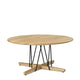 Carl Hansen E021 Embrace Coffee Table 80cm in Oak Oil, Black Base — packshot