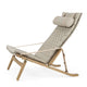 Carl Hansen FK10 Plico Chair in Oak Oil, canvas — packshot, detail