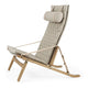 Carl Hansen FK10 Plico Chair in Oak Oil, canvas — packshot, detail