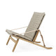 Carl Hansen FK11 Plico Chair in Oak Oil, canvas — packshot, detail